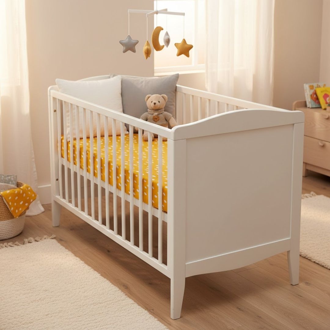 Dabble Muslin Fitted Cot Sheet